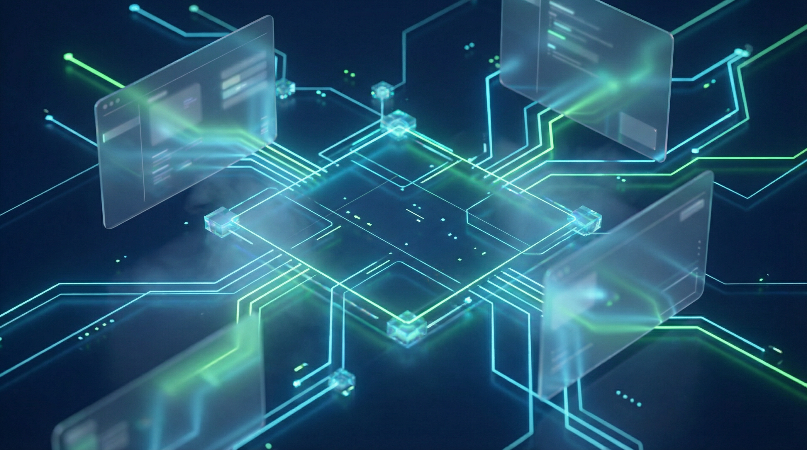 Futuristisches digitales Dashboard mit KI-Analysen und Datenvisualisierungen im Weltraum-Design